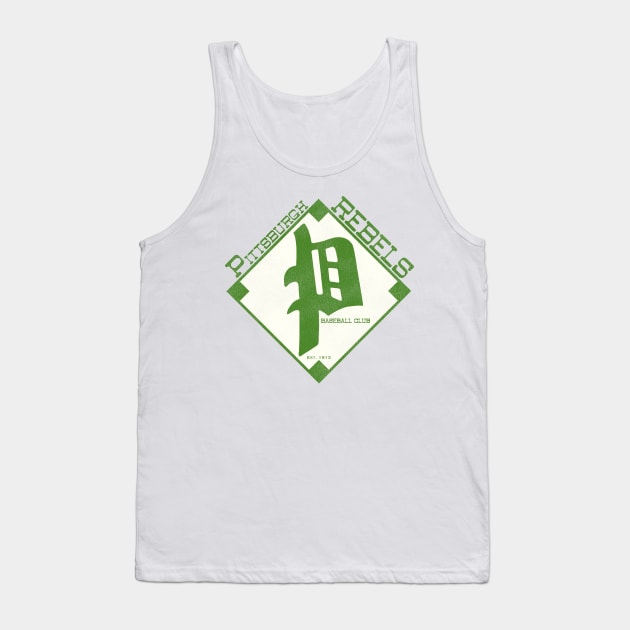 Defunct PIttsburgh Rebels Baseball Team Tank Top by Defunctland